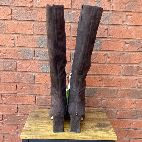 NWT Sam Edelman Brown Suede Knee High Boots 7.5 - Picture 5 of 10